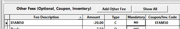 Coupon Code on Course