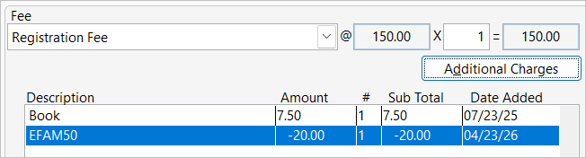 Coupon Code on Registration