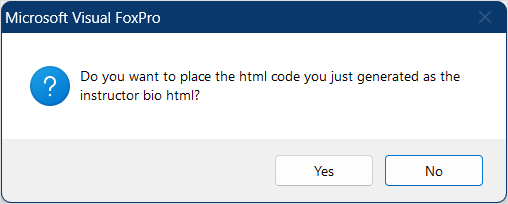 Place HTML Code into Field