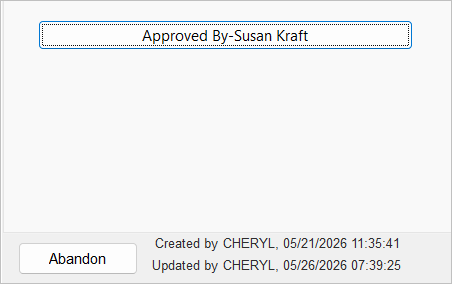 Approved By Message