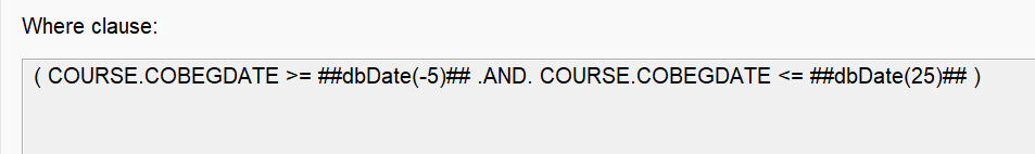 Relative date query