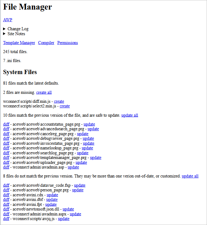 System Files