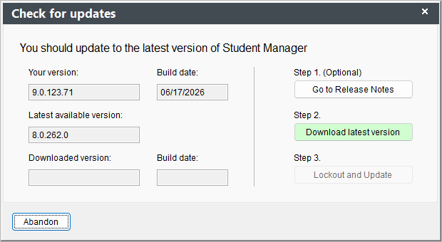 Check for Updates
