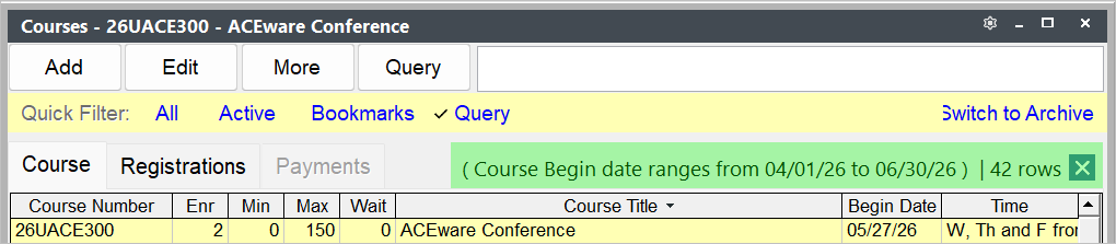 Clear Query
