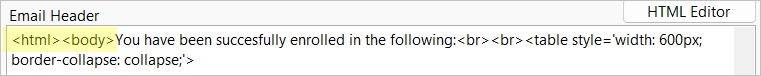 Opening HTML Tags