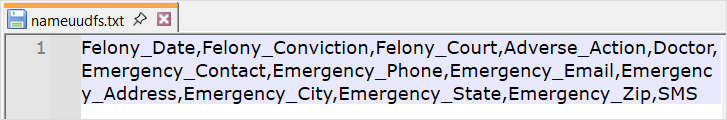 Export File Example