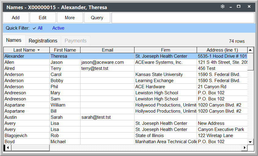 Student Manager Explorer Window