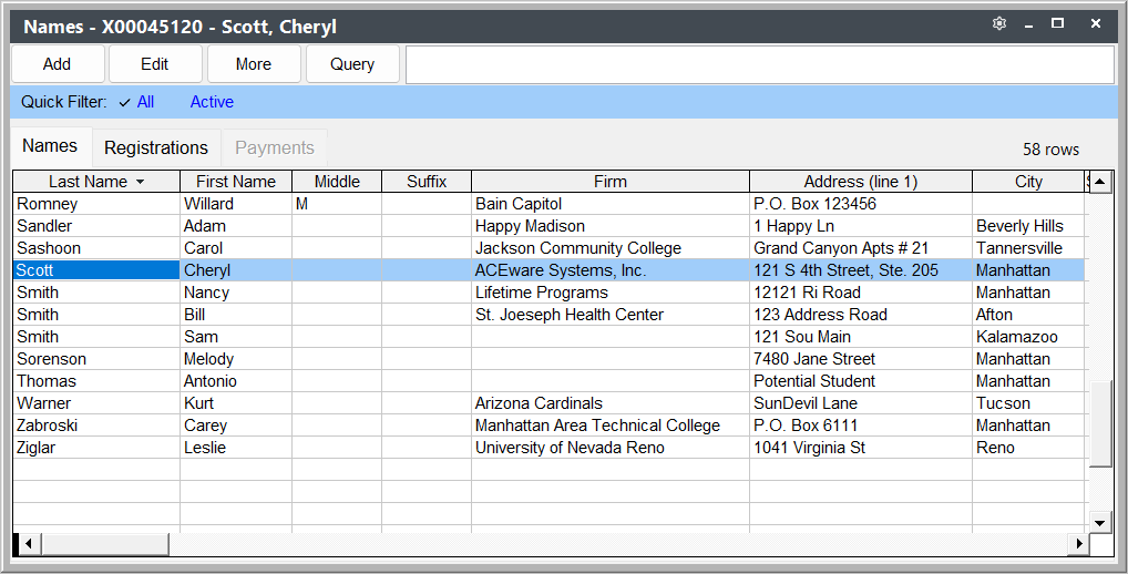 Student Manager Explorer Window