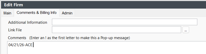 Contact History