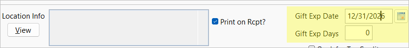 Gift Card Expiration Date