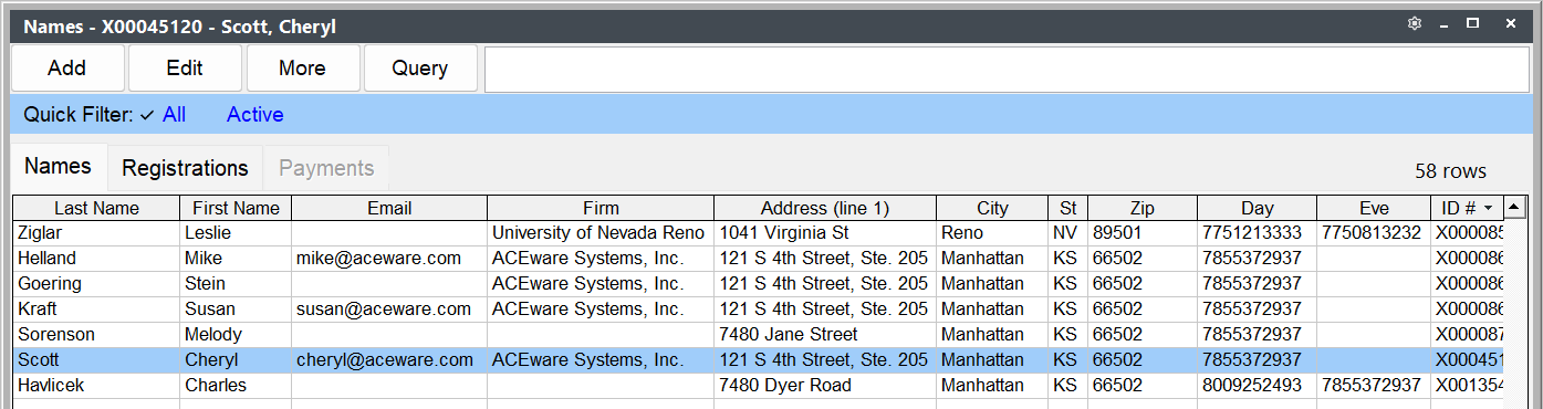Moving Email Column