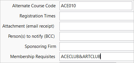 All Membershp Requisites