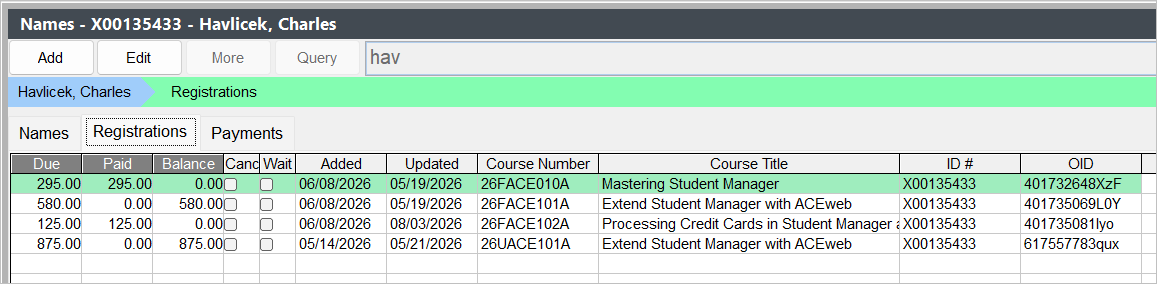 Name Registrations Explorer