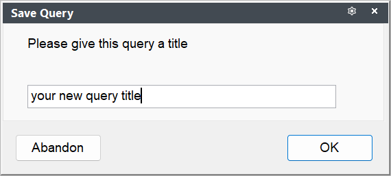 Query Title