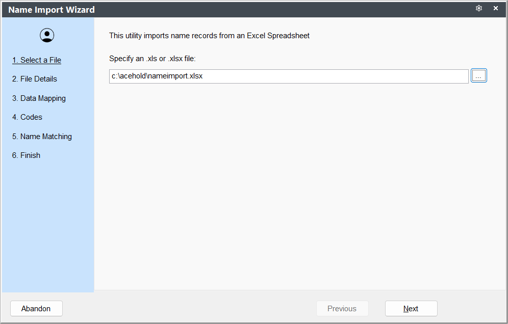 Select a File