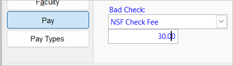 Bad Check Preference