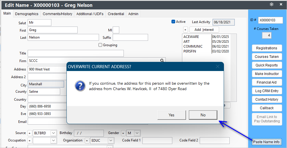 Paste Address