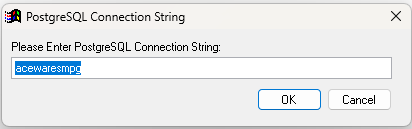 vfp2pg database name prompt