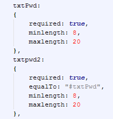 password length javascript