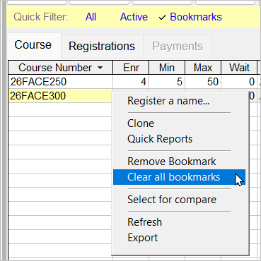 Right-Click list