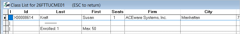Class List
