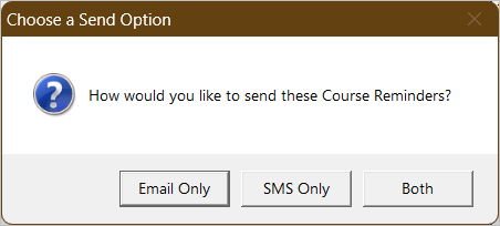 Choose a Send Option