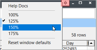 Screen Size Options