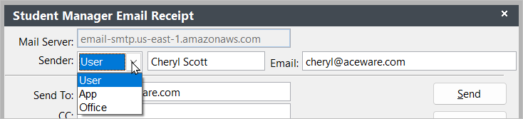 Sender Options