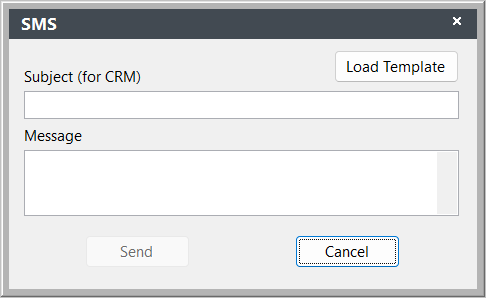 SMS window