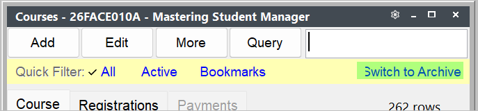 Student Manager Explorer Window
