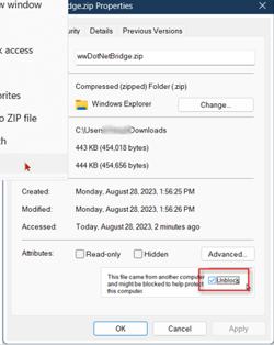 Unblock File