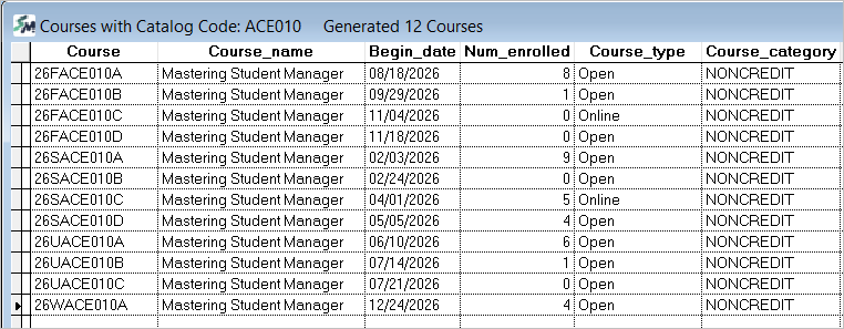 View Courses