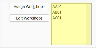 Workshops Listing